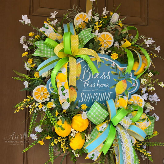 Sunshine Blessings Lemon Wreath