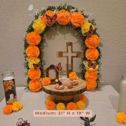 Marigold Arch - Medium | Arco de cempasúchil para altar de muertos