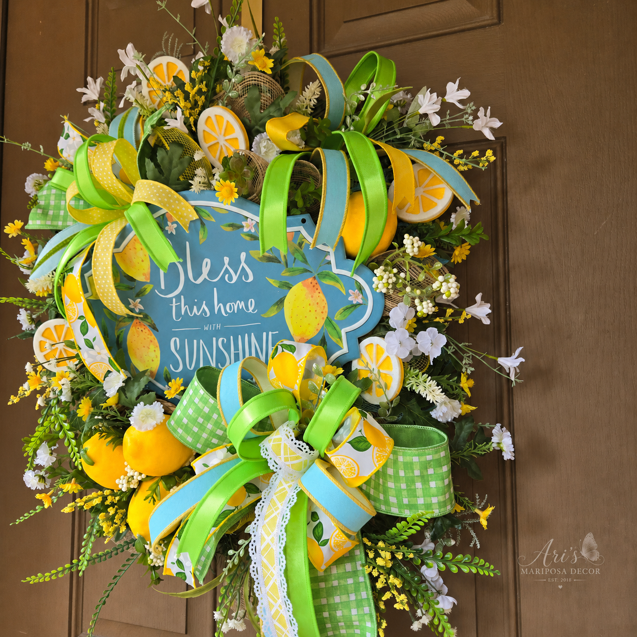 Sunshine Blessings Lemon Wreath