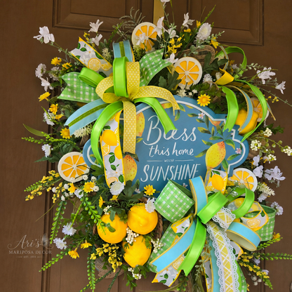 Sunshine Blessings Lemon Wreath