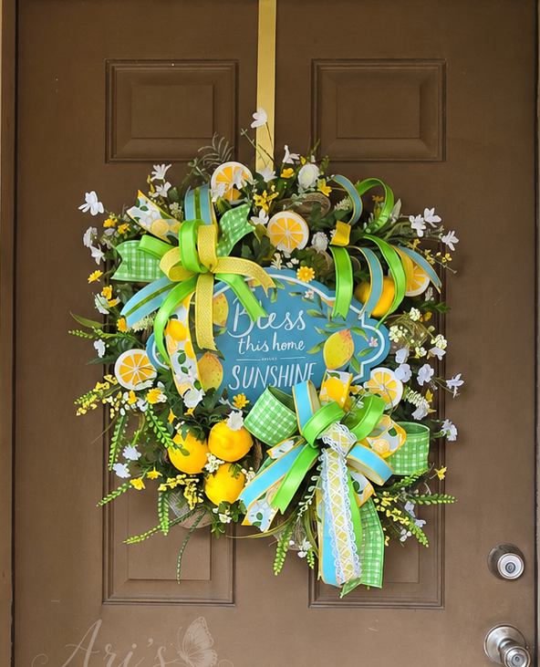 Sunshine Blessings Lemon Wreath