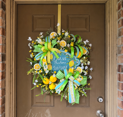 Sunshine Blessings Lemon Wreath
