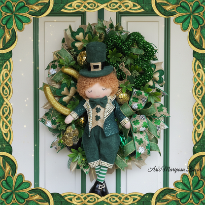 St. Patrick's Day Leprechaun Wreath - Version 1