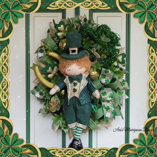 St. Patrick's Day Leprechaun Wreath - Version 1